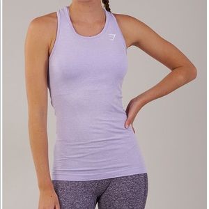 Gymshark Ombré Seamless Vest in Pastel Lilac Marl